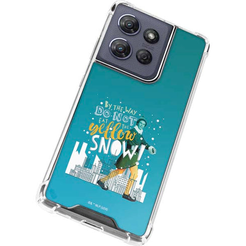 Elf Buddy Don’t Eat Yellow Snow Moto G 5G (2025) Clear Case