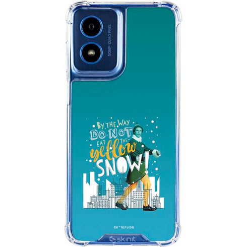 Elf Buddy Don’t Eat Yellow Snow Moto G 5G (2024) Clear Case
