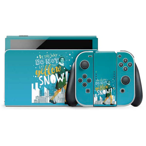 Elf Buddy Don’t Eat Yellow Snow Nintendo Switch OLED (2021) Skin