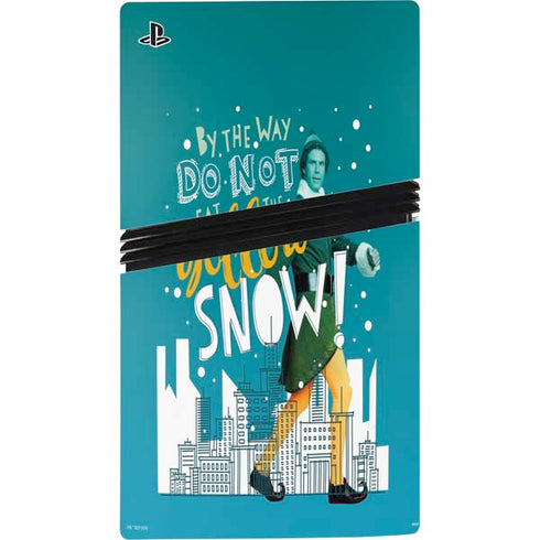 Elf Buddy Don’t Eat Yellow Snow PS5 Pro Bundle Skin