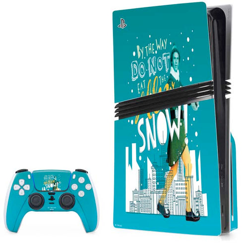 Elf Buddy Don’t Eat Yellow Snow PlayStation PS5 Skins