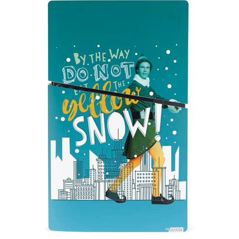 Elf Buddy Don’t Eat Yellow Snow PS5 Slim Digital Edition Console Skin
