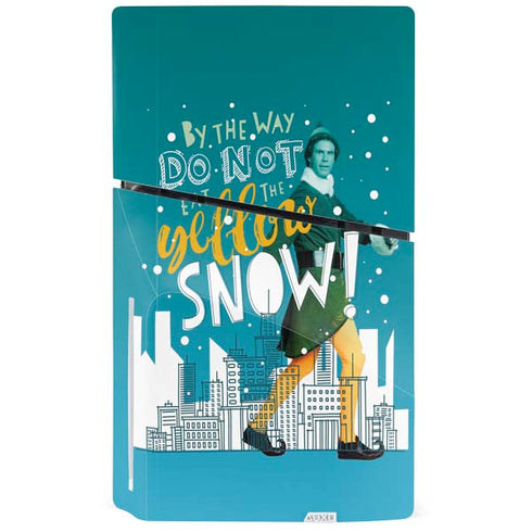 Elf Buddy Don’t Eat Yellow Snow PS5 Slim Disk Console Skin