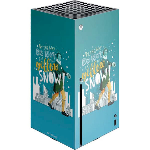 Elf Buddy Don’t Eat Yellow Snow Xbox Series X Console Skin
