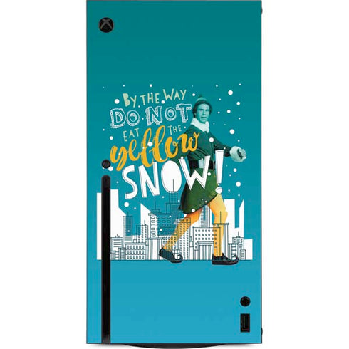 Elf Buddy Don’t Eat Yellow Snow Xbox Series X Console Skin