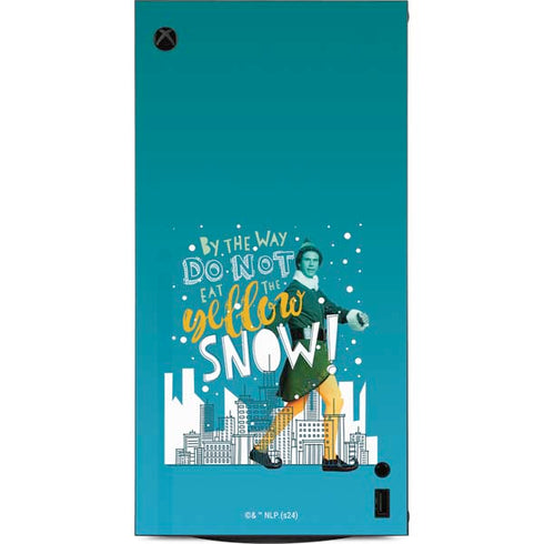 Elf Buddy Don’t Eat Yellow Snow XBox Series X Digital Edition Console Skin