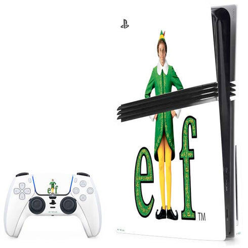 Buddy The Elf PS5 Pro Disk Bundle Skin
