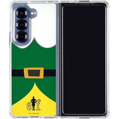 Elf Buddys Outfit Galaxy Z Fold7 Clear Case