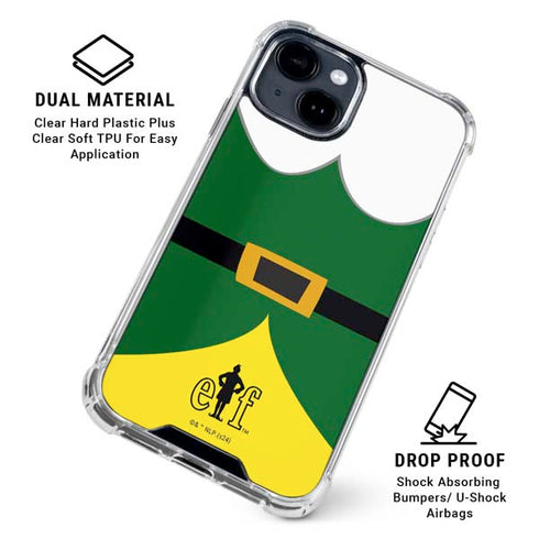 Elf Buddys Outfit iPhone 14 Plus Clear Case