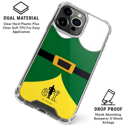 Elf Buddys Outfit iPhone 15 Pro Max Clear Case