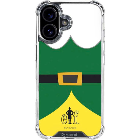 Elf Buddys Outfit iPhone 16 Plus Clear Case