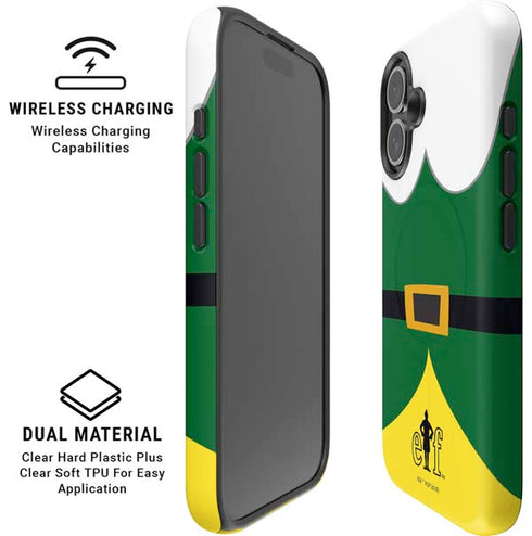 Elf Buddys Outfit iPhone 16 Plus Magsafe Impact Case