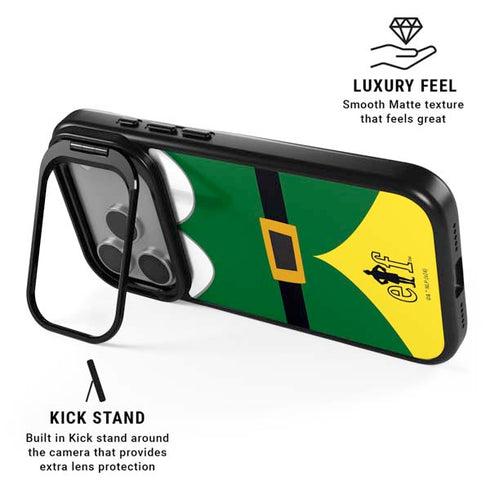 Elf Buddys Outfit iPhone 17 Pro Kickstand Case