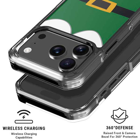 Elf Buddys Outfit iPhone 17 Pro Max Clear Case