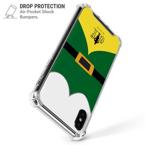 Elf Buddys Outfit iPhone XS Max Clear Case