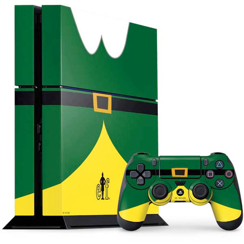 Elf Buddys Outfit PS4 Console and Controller Bundle Skin