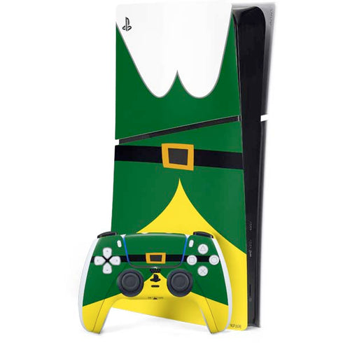 Elf Buddys Outfit PS5 Slim Digital Edition Bundle Skin