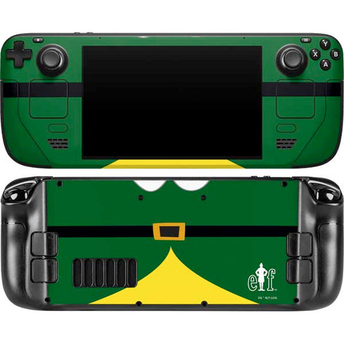 Elf Buddys Outfit Steam Deck Handheld Gaming Computer OLED Skin