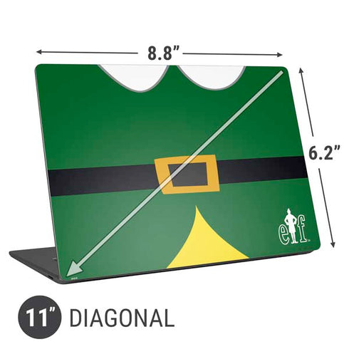 Elf Buddys Outfit Universal Laptop 11in (8.8 x 6.2in) Skin