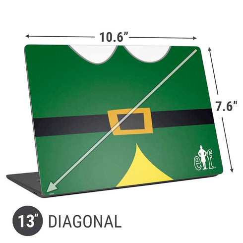 Elf Buddys Outfit Universal Laptop 13in (10.6 x 7.6in) Skin