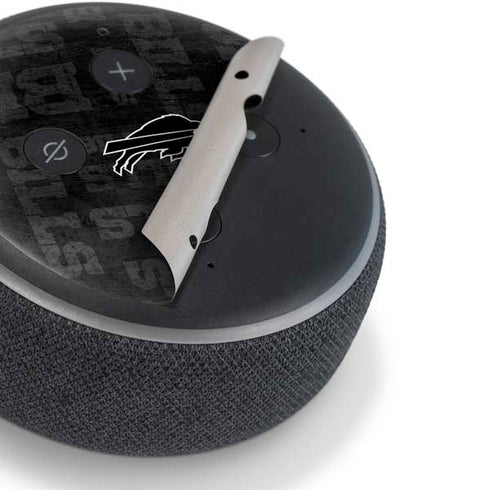 NFL Buffalo Bills Black & White Amazon Echo Dot Skin