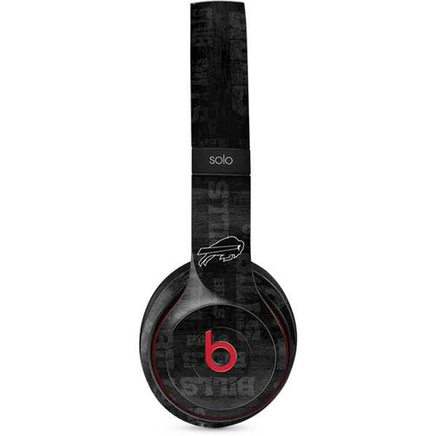 NFL Buffalo Bills Black & White Beats Solo 3 Wireless Skin