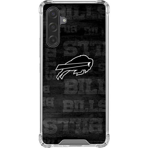 NFL Buffalo Bills Black & White Galaxy A17 Clear Case