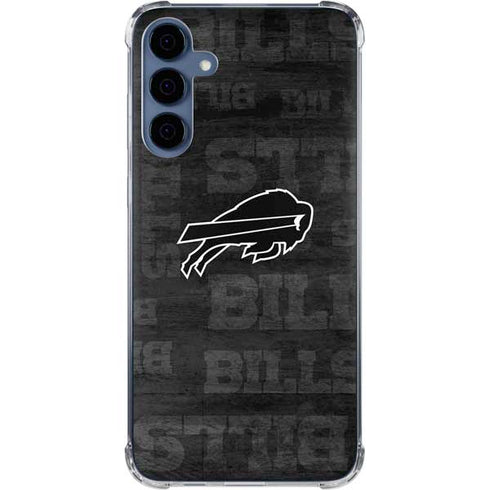 NFL Buffalo Bills Black & White Galaxy A35 5G Clear Case