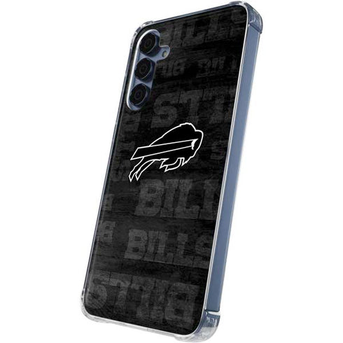 NFL Buffalo Bills Black & White Galaxy A35 5G Clear Case