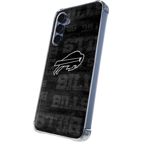 NFL Buffalo Bills Black & White Galaxy A55 5G Clear Case