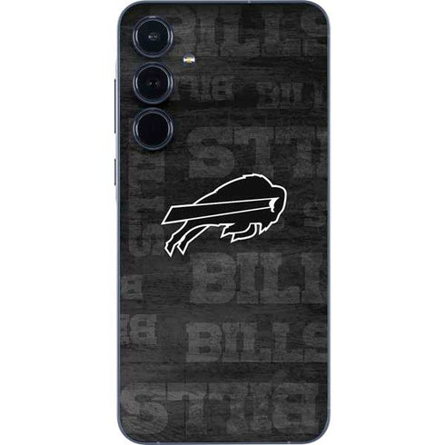 NFL Buffalo Bills Black & White Galaxy A55 5G Skin