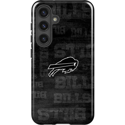 NFL Buffalo Bills Black & White Galaxy S25 Impact Case