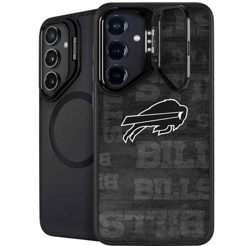 NFL Buffalo Bills Black & White Galaxy S25 Kickstand Case