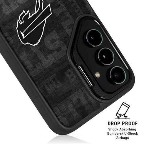 NFL Buffalo Bills Black & White Galaxy S25 Kickstand Case