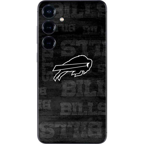 NFL Buffalo Bills Black & White Galaxy S24 Plus Skin