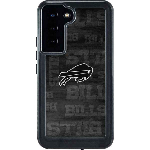 NFL Buffalo Bills Black & White Galaxy S24 Plus Waterproof Case