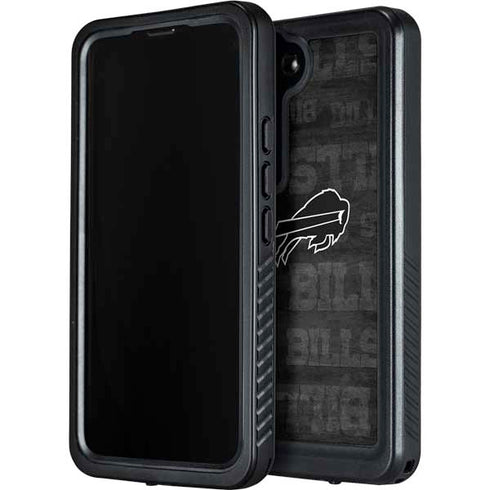 NFL Buffalo Bills Black & White Galaxy S24 Plus Waterproof Case