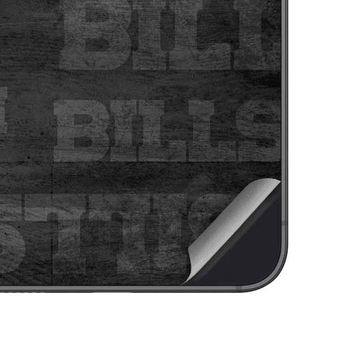 NFL Buffalo Bills Black & White Galaxy S24 Skin