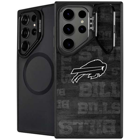 NFL Buffalo Bills Black & White Galaxy S25 Ultra Kickstand Case