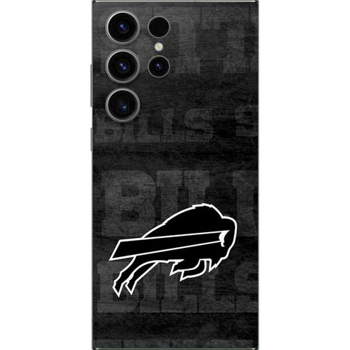 NFL Buffalo Bills Black & White Galaxy S25 Ultra Skin