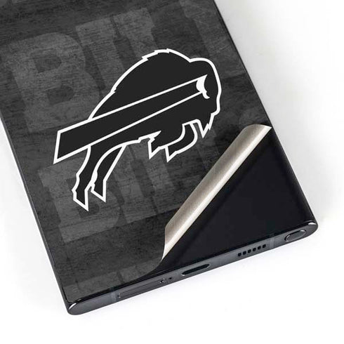NFL Buffalo Bills Black & White Galaxy S24 Ultra Skin