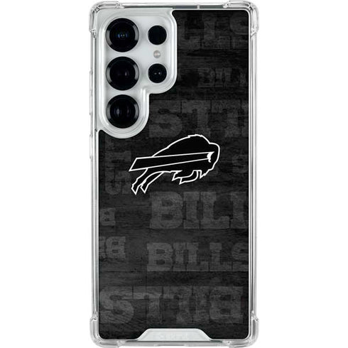 NFL Buffalo Bills Black & White Galaxy S25 Ultra Clear Case