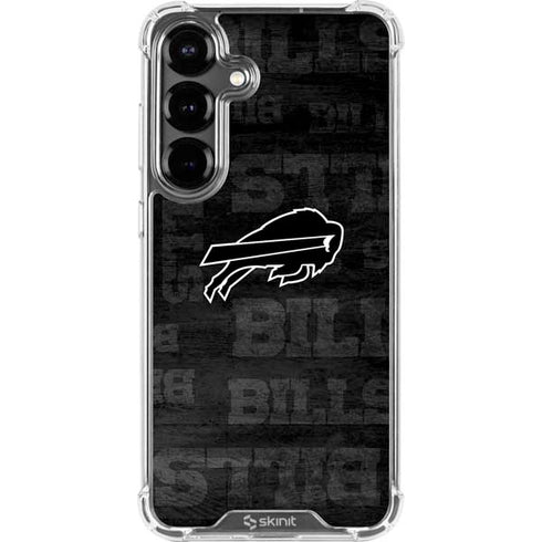 NFL Buffalo Bills Black & White Galaxy S26 Clear Case