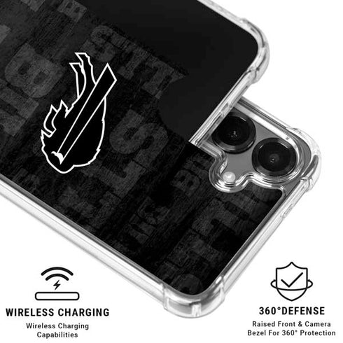 NFL Buffalo Bills Black & White Galaxy S26 Clear Case