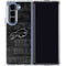 NFL Buffalo Bills Black & White Galaxy Z Fold5 5G Clear Case