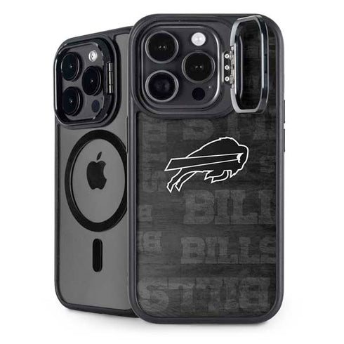 NFL Buffalo Bills Black & White iPhone 13 Pro Kickstand Case