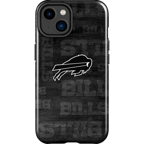 NFL Buffalo Bills Black & White iPhone 15 Impact Case