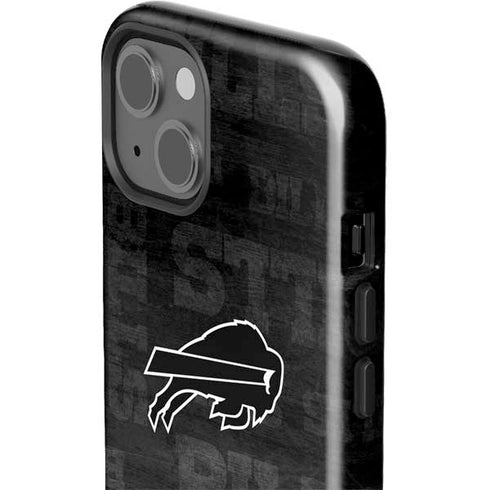 NFL Buffalo Bills Black & White iPhone 15 Impact Case