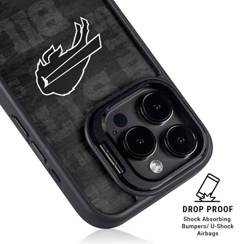 NFL Buffalo Bills Black & White iPhone 15 Pro Kickstand Case