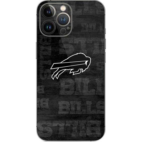 NFL Buffalo Bills Black & White iPhone 15 Pro Max Skin